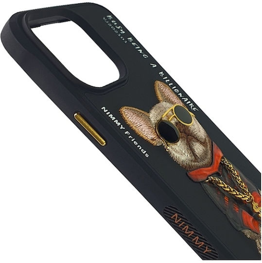 Nimmy Glasses Little Tycoon Back Cover Σιλικόνης / Πλαστικό Αδιάβροχο Μαύρο (iPhone 15 Pro Max)