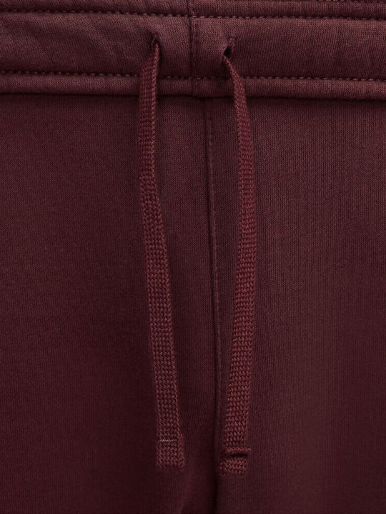Sportswear Club Παντελόνι Φόρμας με Λάστιχο Μπορντό