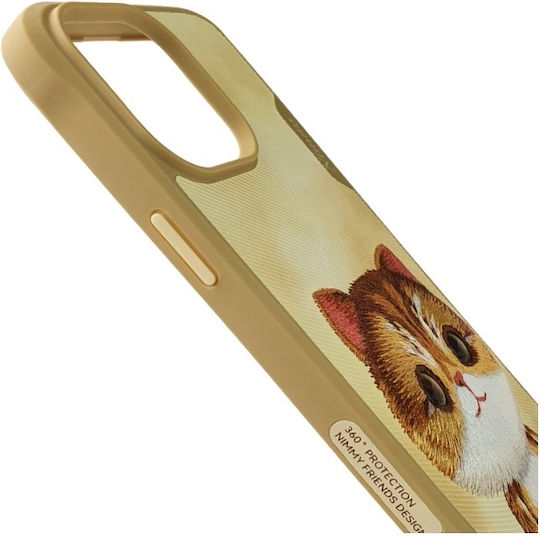 Nimmy Big Eyed Silicone Waterproof Back Cover Felinae for iPhone 15 Pro Max