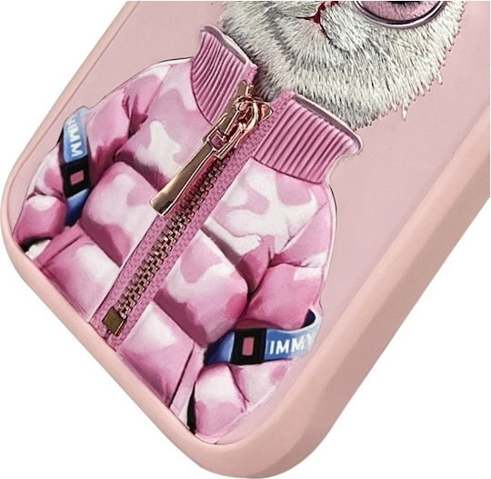 Nimmy Glasses Cute 2.0 Back Cover Σιλικόνης / Πλαστικό Αδιάβροχο Pink White Rich and Beauty (iPhone 16 Pro)