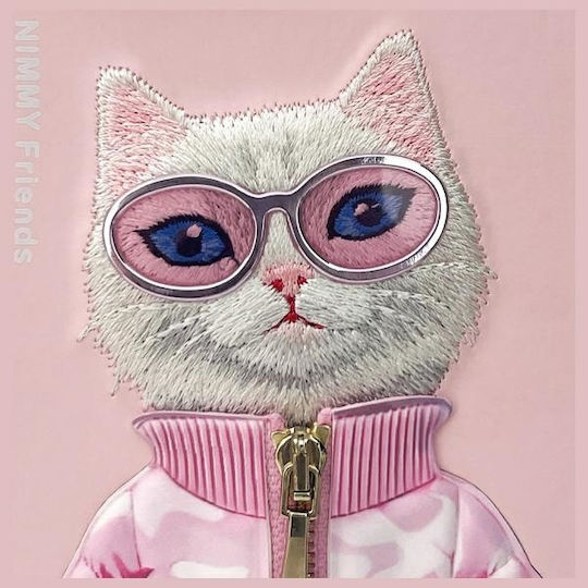 Nimmy Glasses Cute 2.0 Back Cover Silicon și Plastic Rezistentă La Apă Roz Alb Rich And Beauty iPhone 15 Pro