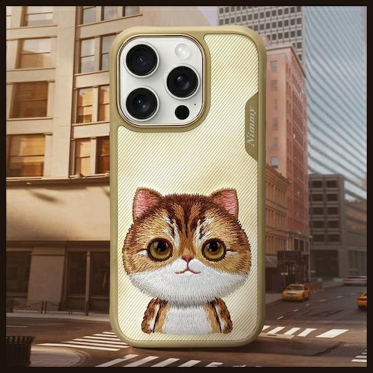 Nimmy Big Eyed Silicone Plastic Waterproof Back Cover Felinae for iPhone 16 Pro Max