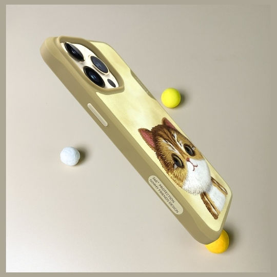 Nimmy Big Eyed Silicone Waterproof Back Cover Felinae for iPhone 15 Pro Max
