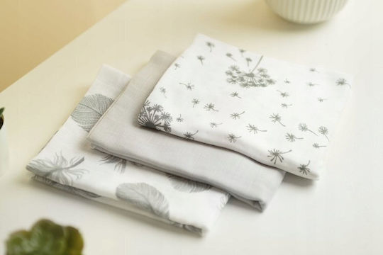 Sensillo Muslin Changing Pads Gray 70x80cm. 3pcs