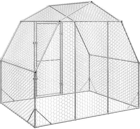 vidaXL 4104029 Verzinkter Stahlkäfig für Vögel 250cmx200cmx225cmcm.
