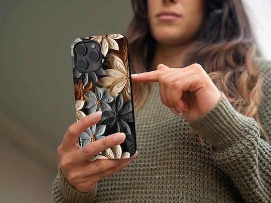 Калъф Sonique 3D Flower Series за Xiaomi Poco X5 Pro 5G Сив