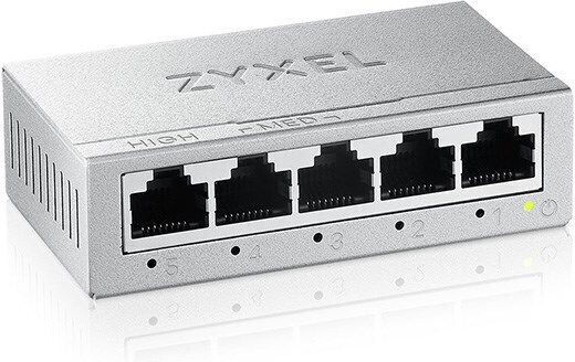 Zyxel GS-105BV5 v5 Unmanaged L2 Switch με 5 Θύρες Gigabit (1Gbps) Ethernet