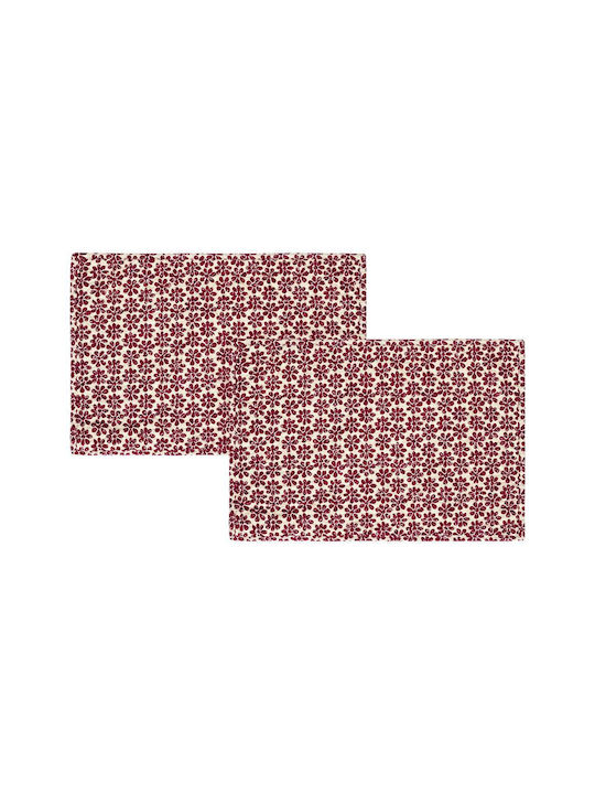 Kentia Loft Fusion 253 Σουπλά Υφασμάτινο Κόκκινο 50x35cm 2τμχ