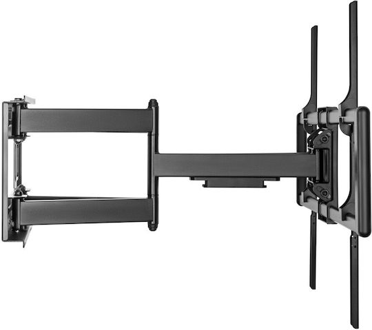 Techly ICA-PLB 189B Βάση Τηλεόρασης Τοίχου έως 120" και 120kg Μαύρο