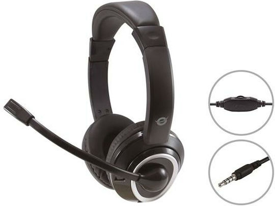 Conceptronic POLONA02BA On Ear Multimedia Ακουστικά με μικρόφωνο και σύνδεση 3.5mm Jack