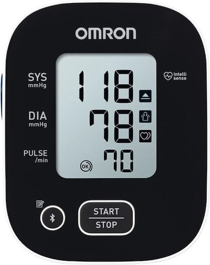 Omron M2 Intelli Ηλεκτρονικό Πιεσόμετρο Μπράτσου Ακριβείας με Bluetooth HEM-7146T2-EBK