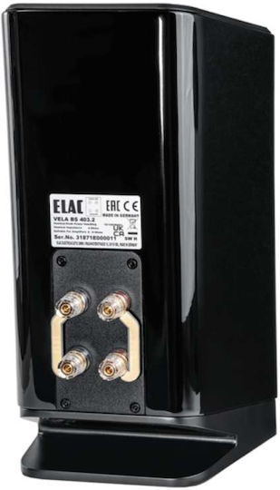 Elac BS 403.2 Ζεύγος Ηχείων Hi-Fi Βιβλιοθήκης 70W 2 Δρόμων Π16.6xΒ27.7xΥ30.8εκ. High Gloss Black