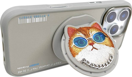 Nimmy Magnetic Glasses Back Cover Πλαστικό / Σιλικόνης Γκρι (iPhone 16 Pro)