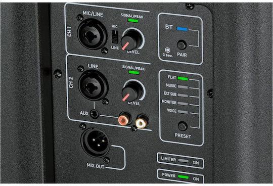 Next Maverick Αυτοενισχυόμενο Ηχείο PA 1100W με Woofer 12"