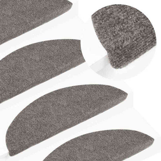 Vidaxl Covorașe pentru Trepte Autoadezive 20 Buc Gri 65 x 22.5 x 3.5 cm Gri