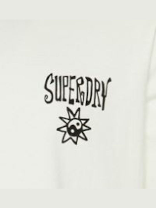 Superdry M D1 Ovin Vintage Tribal Surf T-shirt Ecru