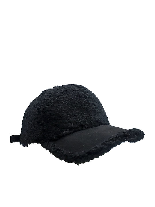Brims and Trims Παιδικό Καπέλο Jockey Υφασμάτινο Μαύρο