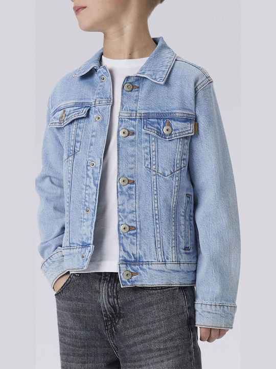 Geacă Denim Pentru Copii Albastru Deschis