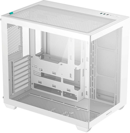 Deepcool CG530 Гейминг Midi Tower Кутия За Компютър Със Страничен Прозорец Бяла