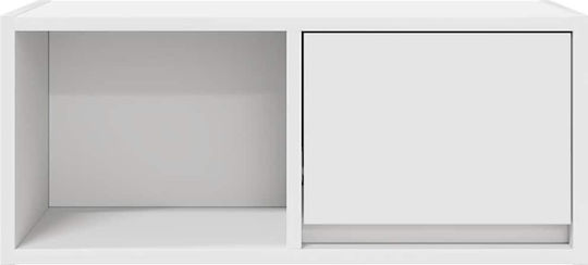 Έπιπλο Τηλεόρασης Λευκό Μ120xΠ31xΥ25.5cm
