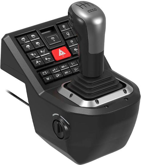 Hori Force Feedback Truck Control System Steering Wheel with Shifter and Pedals for PC with 1800° Rotation
