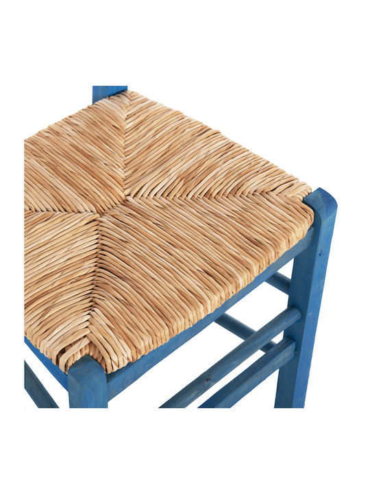 Cafe Wooden Chair Blue 40.5x43x88cm