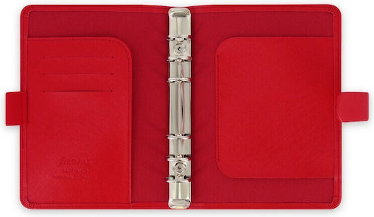 Filofax Saffiano Personal Daily Organizer Red 15x20cm