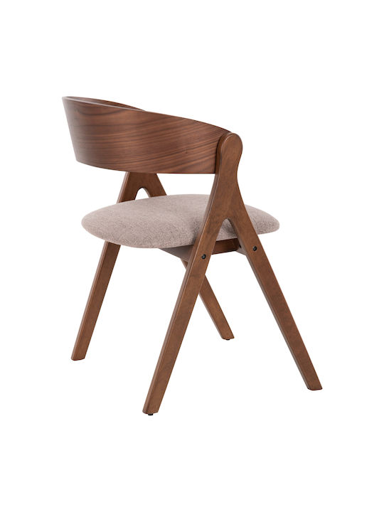 Nekker Stühle Speisesaal Walnut / Grey 1Stück 56x55x78cm