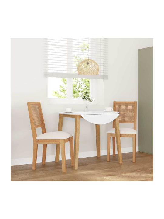 Dining Room Wooden Chair Coffee 45x54x89cm 2pcs