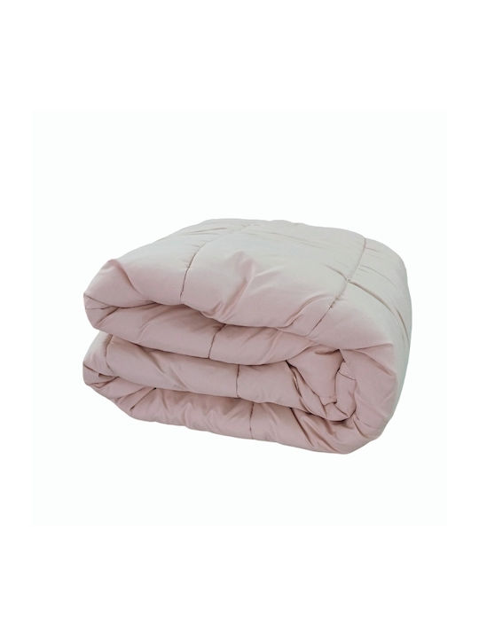 BS Collection Пухено Куинсайз с Пълнеж Microfiber 220x240бр Сомон 270 г/м²Gsm