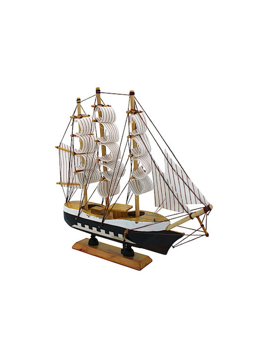 Διακοσμητικό Καράβι Ξύλινο 24x24x4.5cm