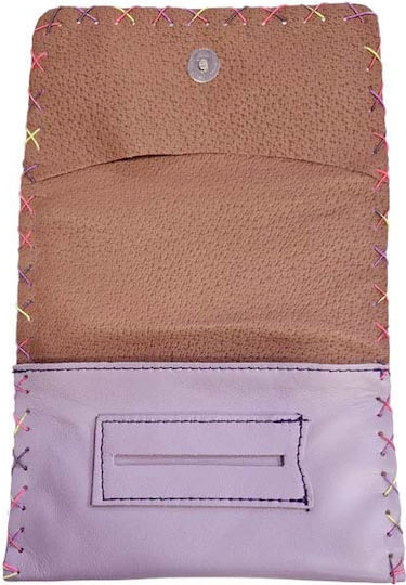 Leon Leather Tobacco Pouch Handmade with Button 16x8.5cm Small Variations
