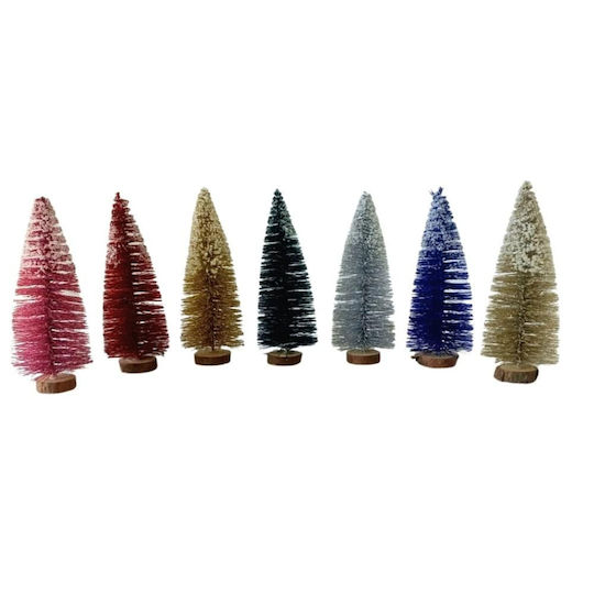 Christmas Decorative Snowy Tree 17cm (Μiscellaneous Colors)