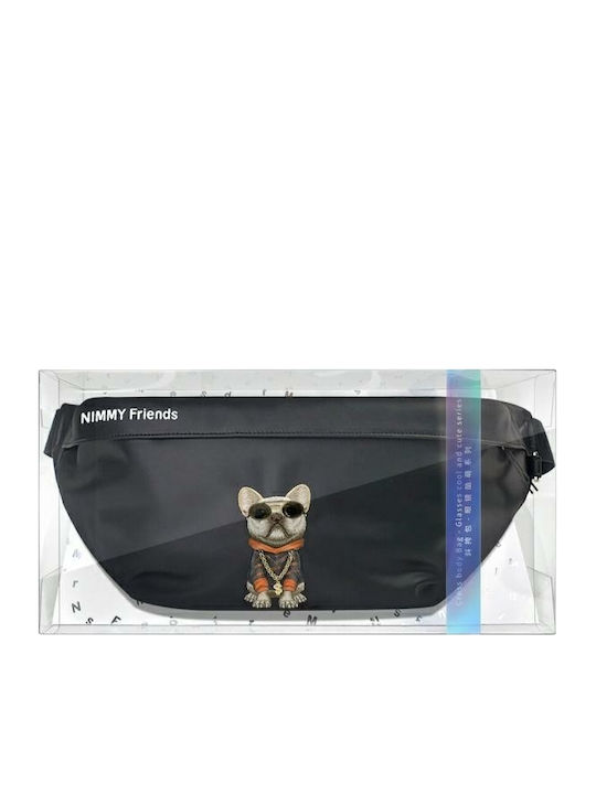 Glasses Cool Dog Bum Bag Gürtel Schwarz