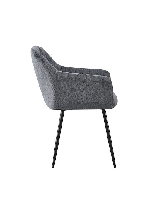 Savvy Dining Room Fabric Armchair Anthracite 56x55x85cm