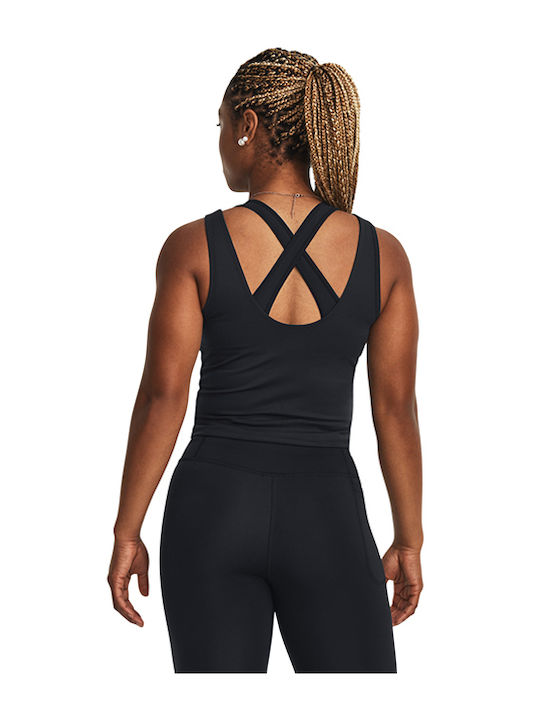 Under Armour Motion Women's Athletic Blouse with Straps Black/jet Gray