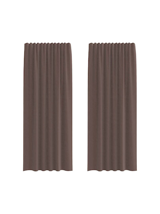 vidaXL Curtain Window Brown 140x225cm