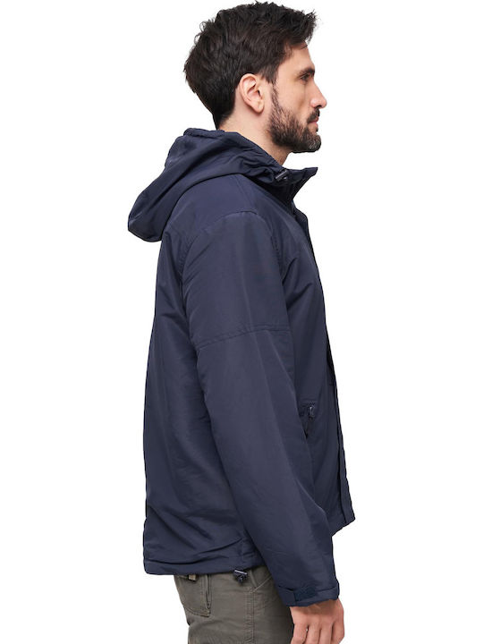 Frontzip Μπουφάν Αντιανεμικό Navy Μπλε