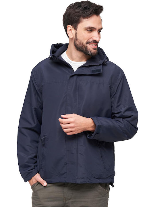 Frontzip Μπουφάν Αντιανεμικό Navy Μπλε