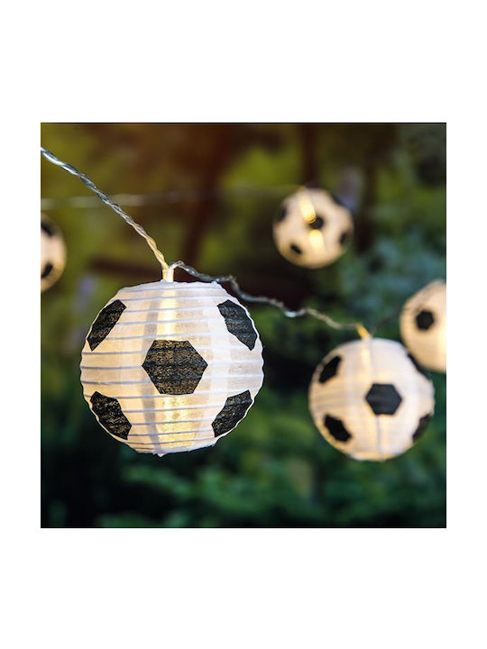 Lămpi Solare LED Decorative 10 Felinare Fotbal Lumină Caldă 510 Cm Lămpi Solare LED Decorative 10 Felinare Fotbal Lumină Caldă 510 Cm