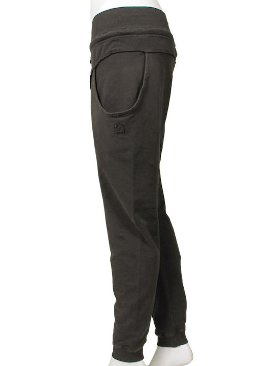Freddy Women's Fabric Trousers with Elastic Gray