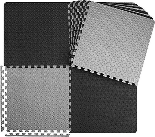 Rage Boden Puzzle Fitnessstudio Gray 60x60x2.5cm 4Stück