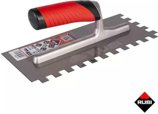 Rubi Spatel Inox Gezahnte 280x12mm mit Kunststoffgriff mit Zahn 12x12mm 74982