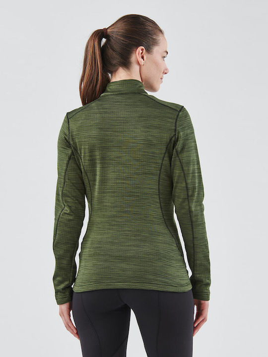 Stormtech Bluza termica pentru femei cu maneci lungi Verde