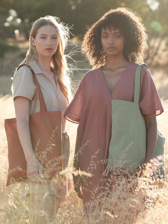 Geantă de viață din bumbac organic Inco Westford Mill W161 Terracotta