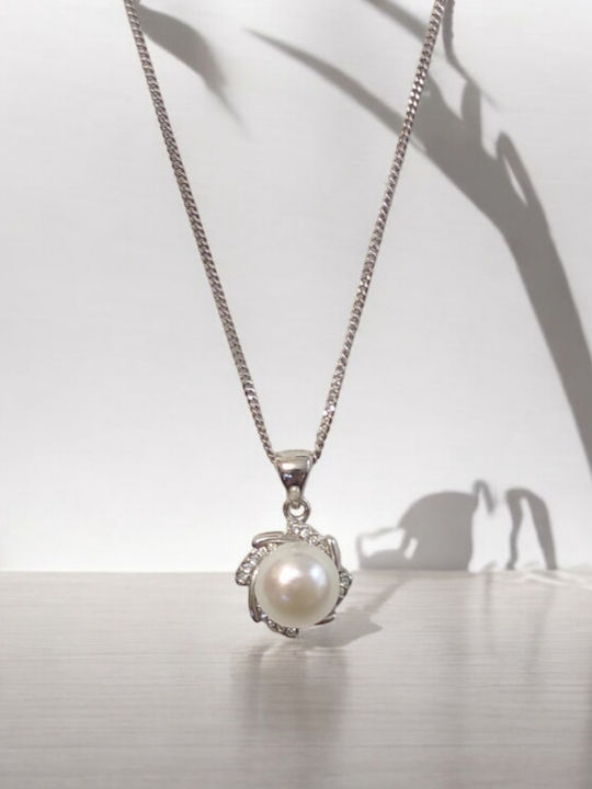 The Art of Beading Charm aus Silber mit Perlen & Zirkon