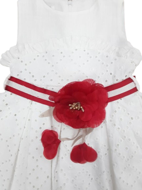 Evita Kinderkleid White, Red