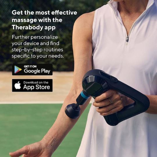 Therabody Gun Massage for the Neck, the Head, the Waist, the Back, the Legs, the Body & the Hands with Vibration Black
