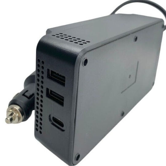 Convertor de Tensiune pentru Priză Auto 12v EU Priză Dublă 230v 300w Afișaj Digital
