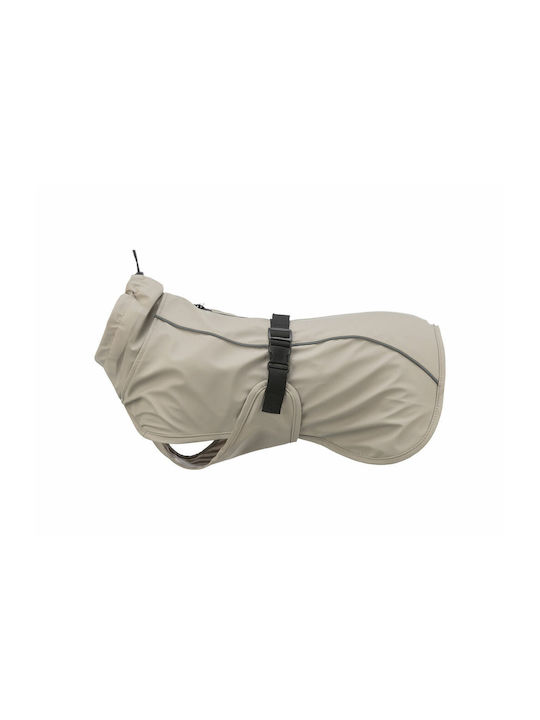 Beige Waterproof Dog Coat with 45cm Back Length
